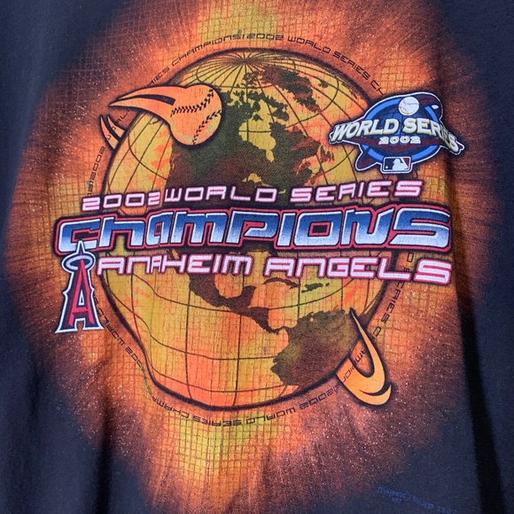 Vintage 2002 Anaheim Angels World Series Champions T-shirt - Picture 3 of 6